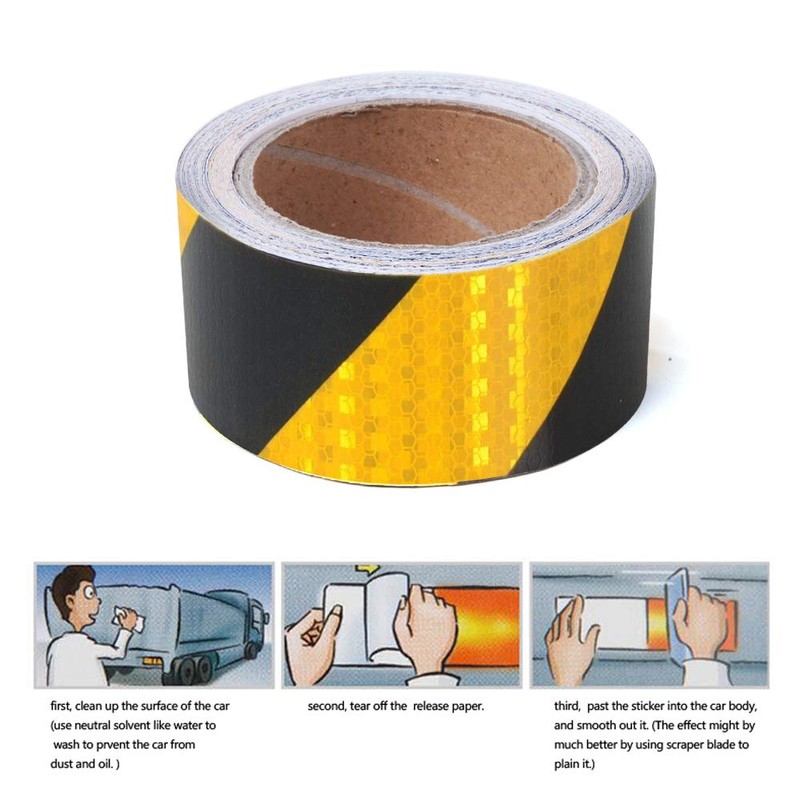 30ft X 2" Reflective Tape Honeycomb Safety Conspicuity Caution Warning