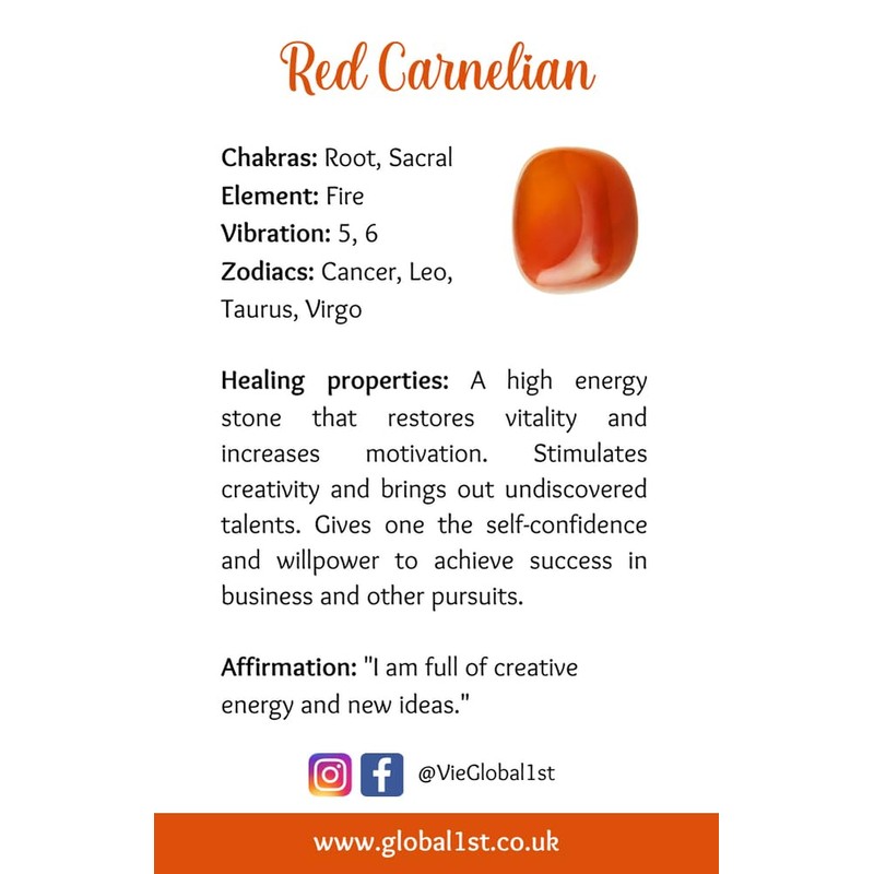 VIE Single Bead Wristlet (Red Carnelian)