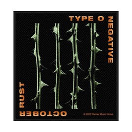 Men's Type O Negative October Rust Woven Patch Black