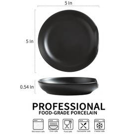Gomakren Spoon Rest Spoon Holder For Stove Top Ceramic Stove Spoon Holder For Kitchen Counter Spatula Holder Utensil Rest, Dark Black