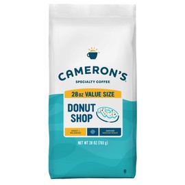 Cameron's Coffee Roasted Ground Coffee Bag, Donut Shop Blend, Smooth Flavored Coffee, Sustainable, Small-batch Roasted, 28 Ounce (Pack of 1)