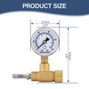 MEASUREMAN Air Over Water Test Regulator with Gauge, 2” Dial,