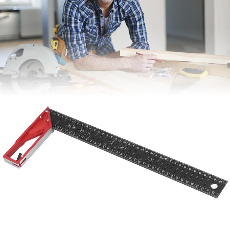 Woodworking Square Multi Angle Professional L Shaped Aluminum Alloy Scribing