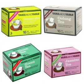 Yamamotoyama SET of 4 Japanese Yamamotoyama Jasmine Oolong Green Tea Genmai-cha Roasted Rice