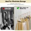 Acrylic Gold Pants Hangers with Adjustable Clips 10 Pack, Non-Slip