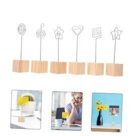 Operitacx 2 Sätze Ständer Für Nachrichtenordner Willkommensschild Schreibtisch Dokumentenhalter Clip Fotohalter Memoboard Ständer Mini Mini Schilderhalter 6 Stücke * 2