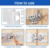 Cozy Inviting Stainless Steel Hinge Repair Plate, 4 Repair Plates