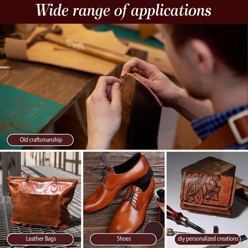 Leather Sewing Tool Set, Leather Stitch Sewing Awl + Waxed
