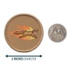 Flaming Flying Squirrel Patrol Patch - 2" Diameter Round Embroidered