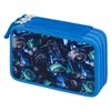 Baagl 3 Compartment Pencil Case for Boys Girls School Pencil
