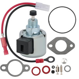 Powtol 12 757 33-S Fuel Solenoid for Kohler Replace 12-435-02-S 12-757-09 1275733 CV450 CV460 CV461 CV490 STX38 LX255 CV14 CV15 CV16 CH11 CH12 CH14 CH16 Engine with Carburetor Rebuild Kit 12 757 03-s