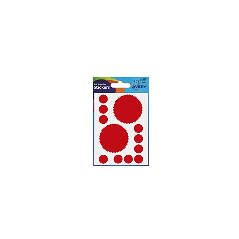 Avery 32-400 Company Seal Labels, 51 mm Diameter, 8 Labels