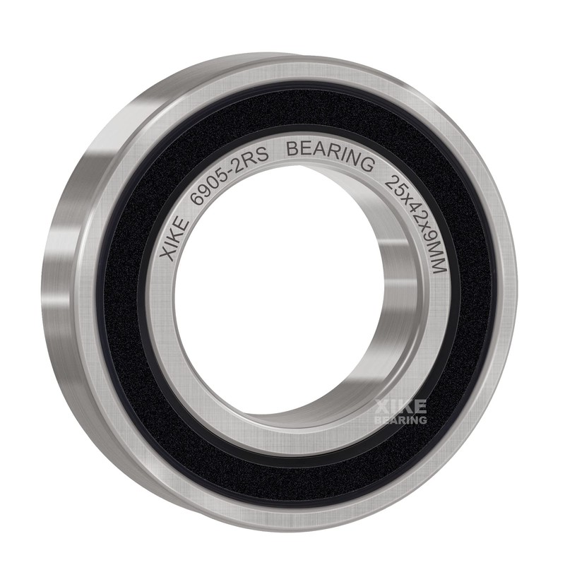 XIKE 6905-2RS Ball Bearings 25x42x9mm Bearing Steel｜Pre-Lubricated｜Double Rubber Seals｜6905RS Deep