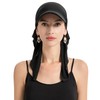 ZLYC Women's Summer Chemo Headwear with Brim Visor Pre-Tied Lightweight