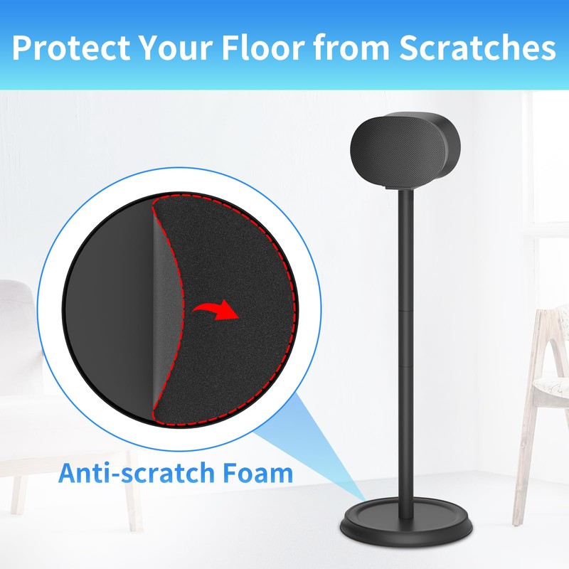 Heavy-Duty Speaker Stand for Sonos Era 300 Stand with Cable