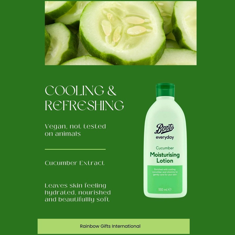 Boots Cucumber Face Wash and Moisturiser Lotion Set Bundle with