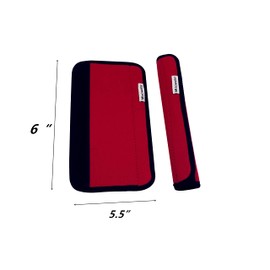 Miaowater Refrigerator Door Handle Covers Kitchen Appliance Decor Handles Anti-Skid Anti-Static Protector Fridge, Dishwasher Oven Keep Off Fingerprints,Food Stains 2PCS (Red)