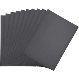 BOXONLY 9 x 11inch Wet Dry Sand Paper，Waterproof Sandpaper for Metal Sanding, Automotive Polishing 500 Grits 10pcs