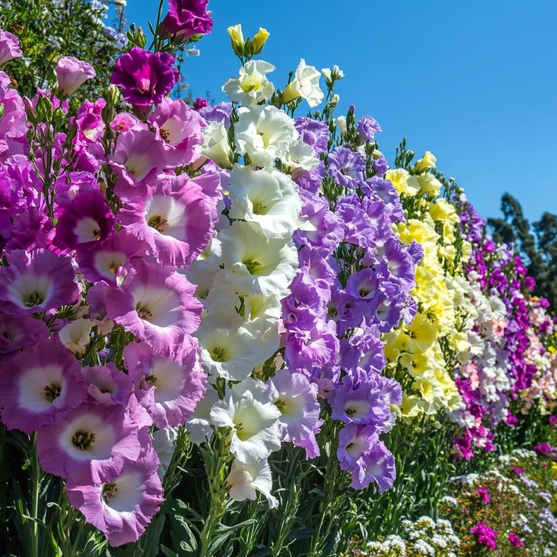 Fresh 100pcs Mixed Eustoma Flower Seeds for Planting, Easy-to-Grow Lisianthus