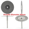 JINGLING 40mm 1-9/16" Diamond Cutting Wheels Coated Rotary Blade Cut