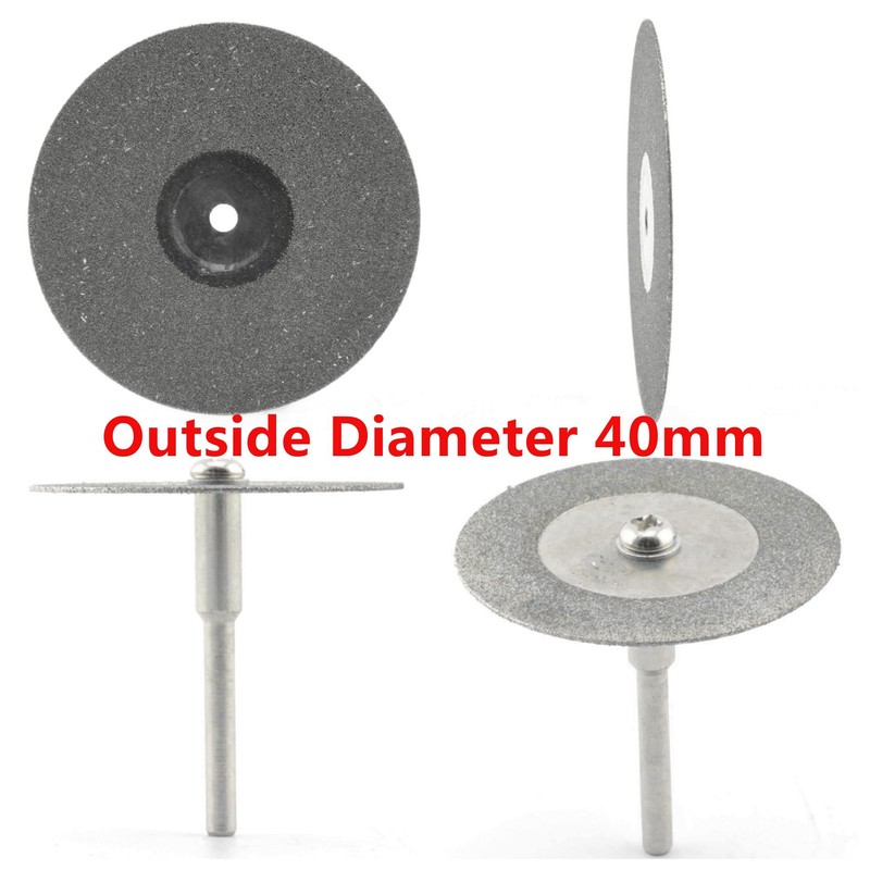 JINGLING 40mm 1-9/16" Diamond Cutting Wheels Coated Rotary Blade Cut