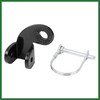 Motoforti Bicycle Trailer Coupler Attachment Trailer Hitch Silver Tone Black