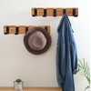 TONGNENGLIU Modern Wall Mounted Coat Rack, Floating Rack with Retractable