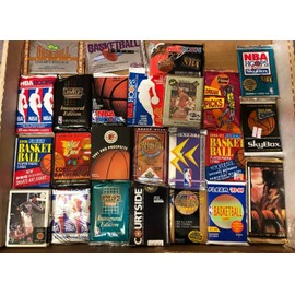 100 VINTAGE BASKETBALL CARDS IN FACTORY UNOPENED WAX PACKS AND SETS