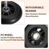 Timtin 2 Pcs 4" Camp Trunk Wheels Removable Easy to