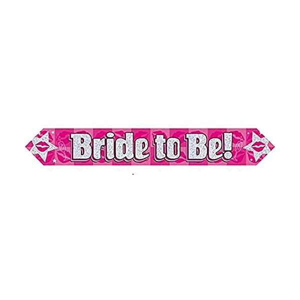 9ft Banner Bride To Be Holographic Dot