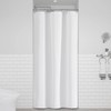 BTTN Stall Fabric Shower Curtain - 36 Inches Linen Textured