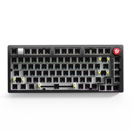 LEOBOG Hi75C Pro Wireless Mechanical Keyboard Kit – Aluminum Alloy Gasket Mount 75% Barebones DIY Base with Hot Swap, RGB Backlighting & Volume Knob – Enhanced Custom Gaming Keyboard Build, 4000mAh