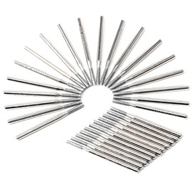 JINGLING 2mm Diamond Drill Bits for Stone Ceramic Glass 1/8" Shank Lapidary Supplies Kit Jewelry Making Tool for Dremel Pack of 30Pcs
