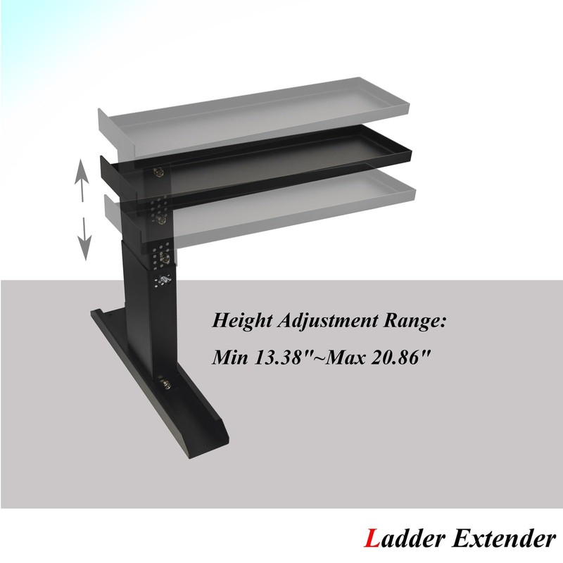 Heavy Duty Ladder Extender Pro & Stabilizer Adjustable Height 9.53"