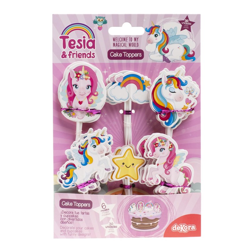 dekora - Set para cupcakes y muffin decoración de cumpleaños