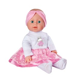 Simba Laura 105400002 Glitter Star Set, Dress with Glittering Skirt, Headband and Tights for 38 cm Dolls, Baby Dolls Accessories, 3 Pieces, from 3 Years