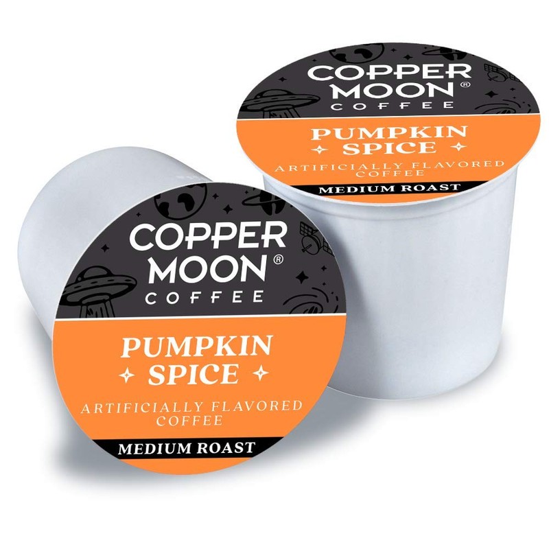 Copper Moon Pumpkin Spice, Medium Roast Coffee Pods Compatible with