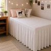 RIMELA College Dorm Bed Skirt Twin XL 36 Inch Drop,