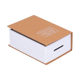 Book Lock Box, small Lock Box Money Hiding Collection Box Book Lock Box with 2 Keys for Home and Office Use