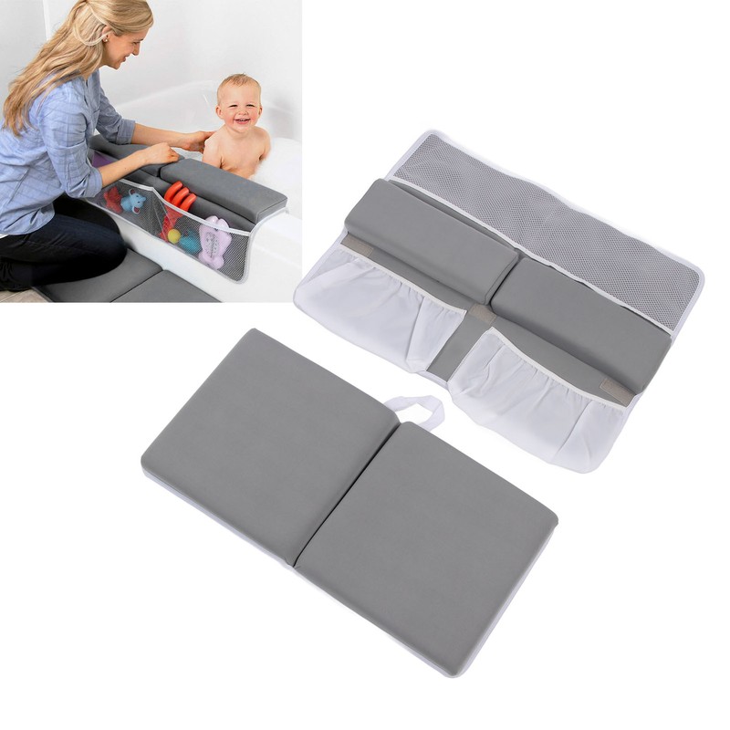 Baby Bath Kneeler Elbow Rest Pad Set Non Slip Toy