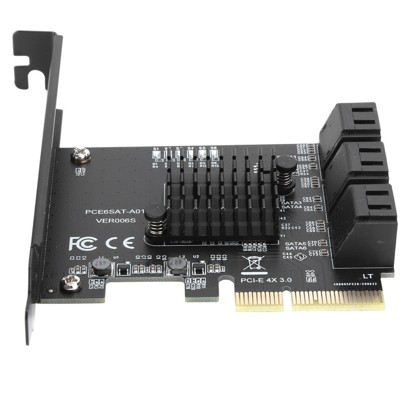 Expansion Card PCIE to 6Port SATA3.0 Hard Disk 6G PCIE3.0