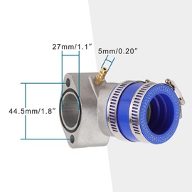 GOOFIT Blue Motorcycle Carburetor Intake Manifold Inlet Pipe Replacement for GY6 150