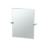 Gatco 4379SM Bleu, Small Rectangle Mirror, Chrome, 24 Inch