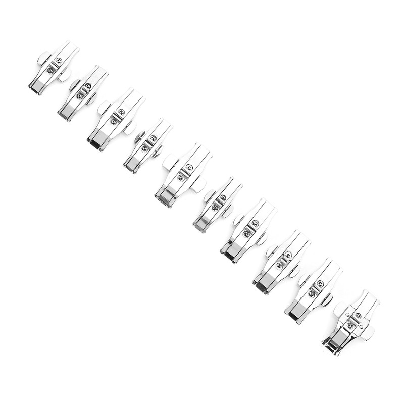 10pcs Watch Clap Buckle Folding Watch Strap Clasp Buckle Watch