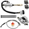 EATAKWARD Rear Foot Disc Hydraulic Brake Master Cylinder Caliper Assembly,