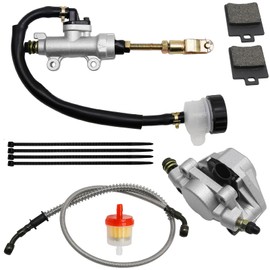 EATAKWARD Rear Foot Disc Hydraulic Brake Master Cylinder Caliper Assembly, Replacement for 150cc 200cc 250cc Taotao Coolster Roketa Vitacci Peace SunL RPS Icebear Chinese ATV Quad 4 Wheeler Dune Buggy