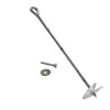 Ground anchor set for screwing in or concreting, including mounting