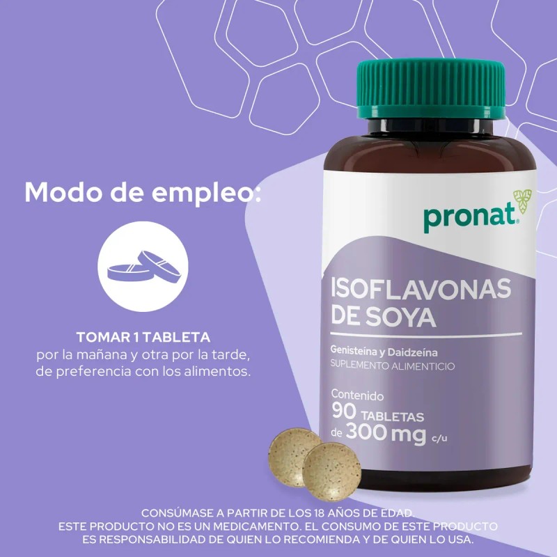 Isoflavonas Soya Tabs Pronat Ultra Natural
