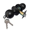 YEZOND Solid Metal Door Knob and Handle with Key, Cylindrical