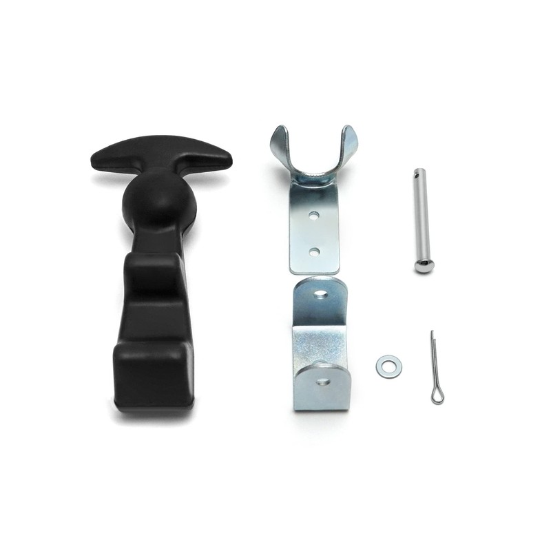 QWORK 4 Packs Rubber Hood Catch Flexible T-Handle Hasp Rubber